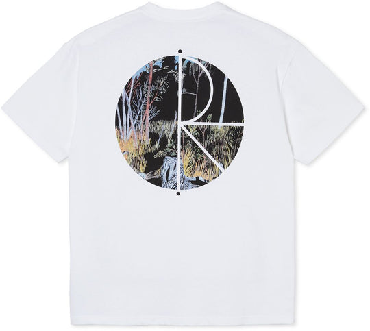  Polar Skate Co. T-shirt Forest Fill Logo Tee White Uomo Bianco