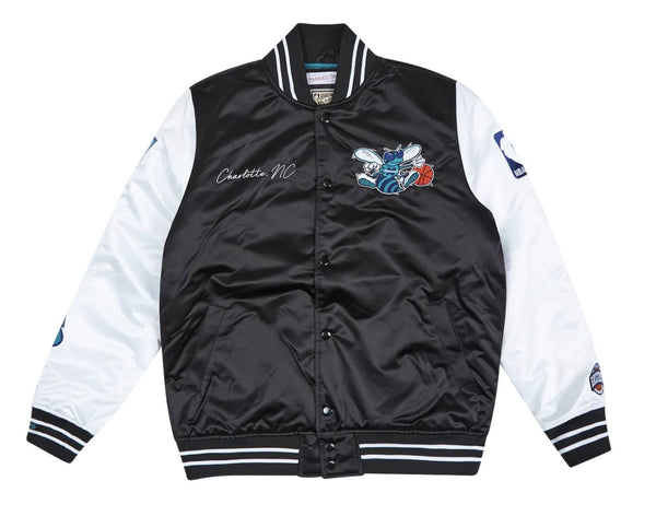 Mitchell & Ness giacca Team Origins Varsity Satin Jacket Charlotte Hornets