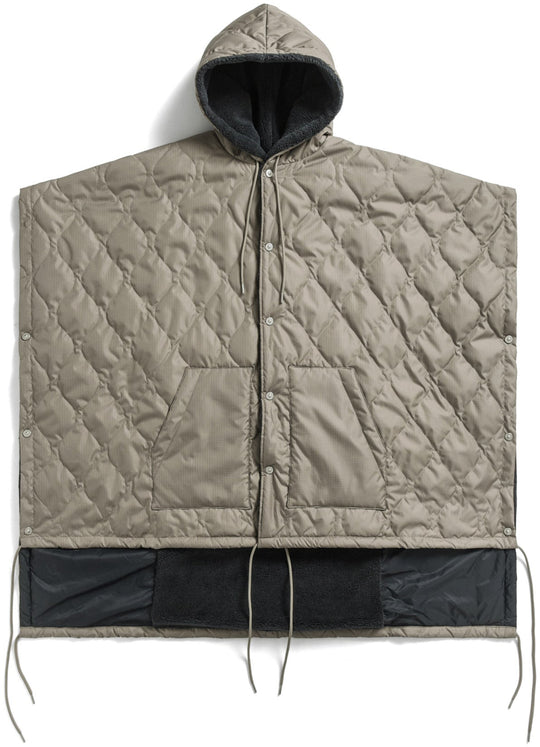  Taion Poncho Military Poncho Mocha Navy Uomo Beige