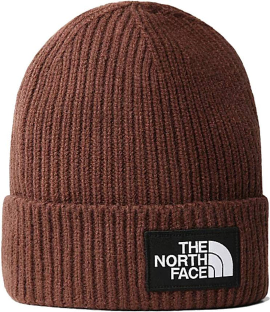  The North Face Cuffia Logo Box Cuffed Beanie Dark Oak Special_unisex Marrone