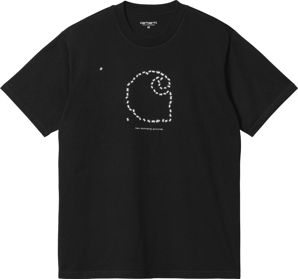 ★2023SS新作★CARHARTT★S/S STOMPING GROUNDS T-SHIRT Carhartt Wip T-shirt S/s Stomping Grounds Tee Black White