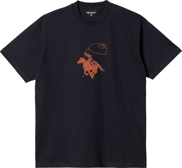 Carhartt Wip t-shirt S/S Lasso tee Dark Navy Phoenix