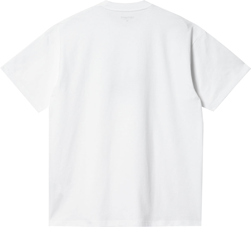  Carhartt Wip T-shirt S/s Lasso Tee White Black Bianco Uomo - 2