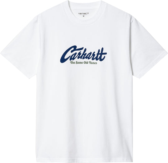  Carhartt Wip T-shirt S/s Old Tunes Tee White Uomo Bianco
