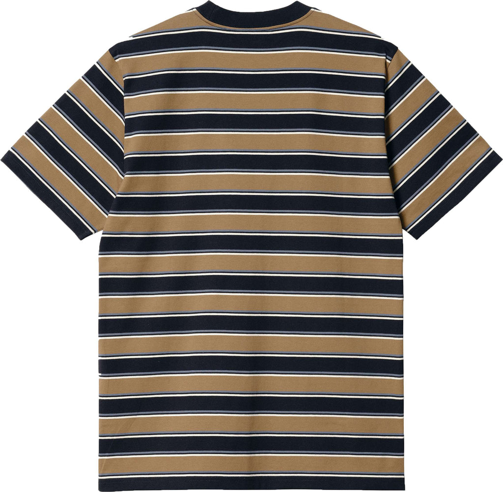  Carhartt Wip T-shirt S/s Leone Tee Stripe Buffalo Multicolore Uomo - 2