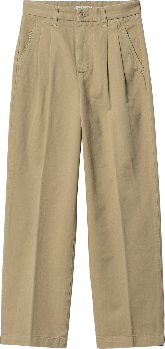  Carhartt Wip Pantaloni W Cara Pant Ammonite Donna Beige