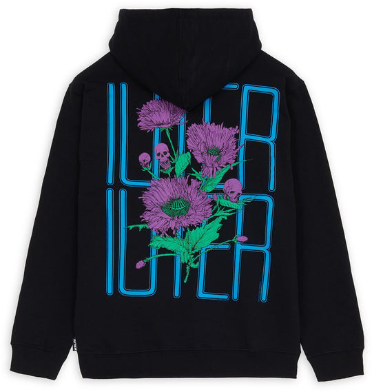  Iuter Felpa Spine Skulls Hoodie Black Uomo Nero