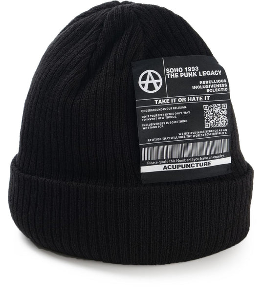 Acupuncture Cuffia Acu Beanie Black Uomo Nero