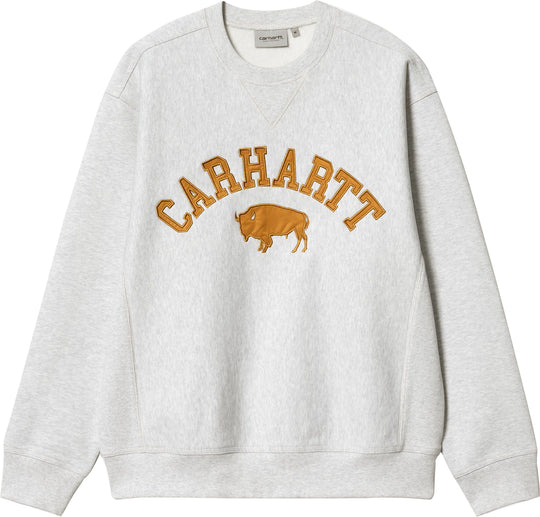  Carhartt Wip Felpa Locker Sweat Ash Heather Uomo Grigio