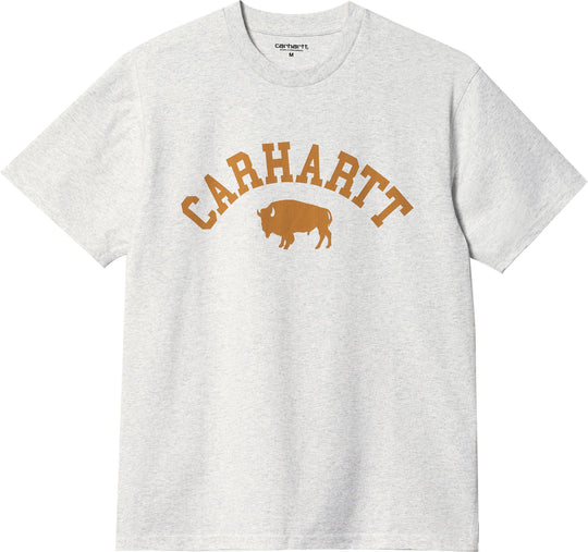  Carhartt Wip T-shirt S/s Locker Tee Ash Heather Uomo Grigio