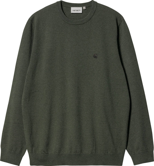 Carhartt Wip Maglione Madison Sweater Boxwood Black Uomo Verde