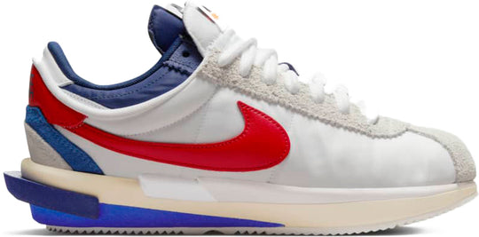  Nike Zoom Cortez Sp Sacai White University Red Blue Uomo