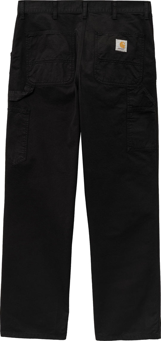  Carhartt Wip Pantaloni Single Knee Pant Black Garment Dyed Uomo Nero