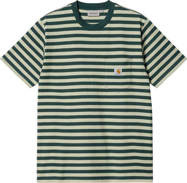 Carhartt WIP t-shirt S/S Scotty Pocket tee scotty stripe botanic