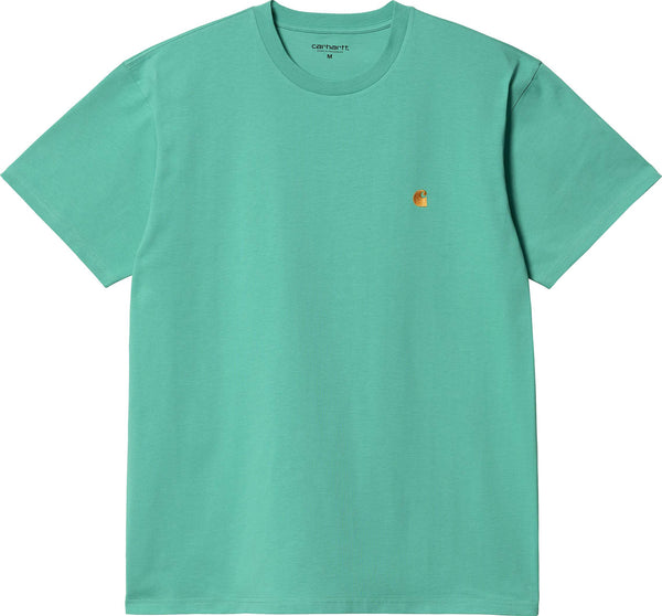 Carhartt WIP t-shirt S/S Chase tee aqua green