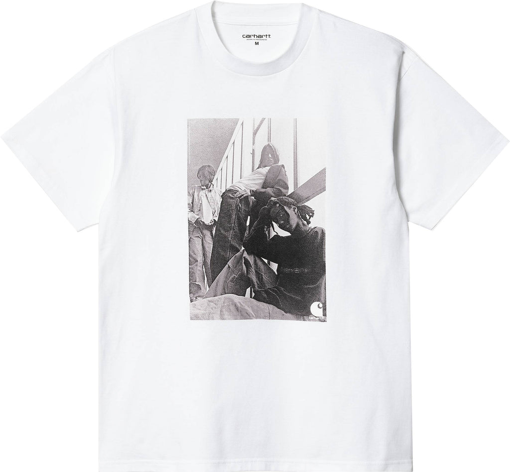  Carhartt Wip T-shirt S/s Archive Girls Tee White Bianco Uomo - 1