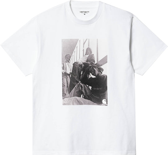  Carhartt Wip T-shirt S/s Archive Girls Tee White Uomo Bianco