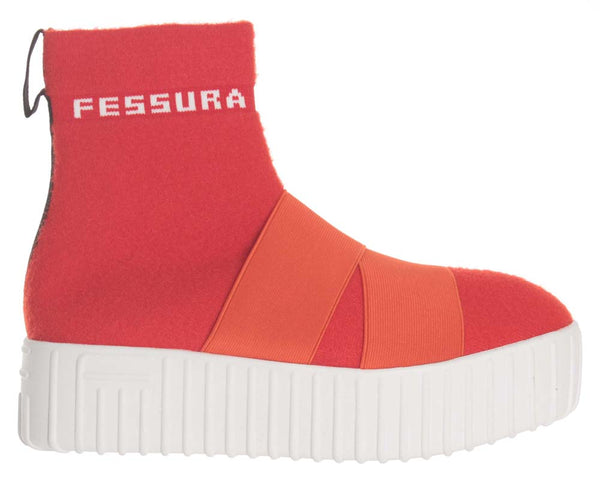 Fessura scarpe Hi-Line Fur orange