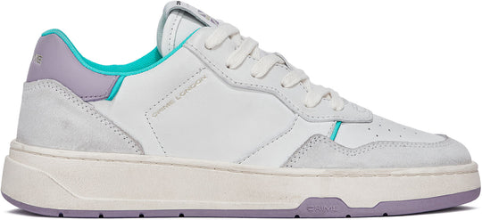  Crime London Scarpe W Timeless Low Top White Misty Lilac Donna Bianco