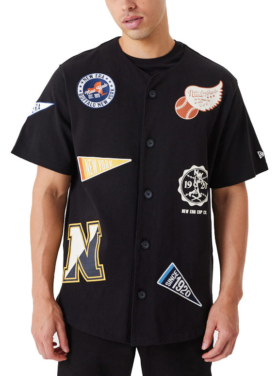 New Era t-shirt College Heritage Badge tee black