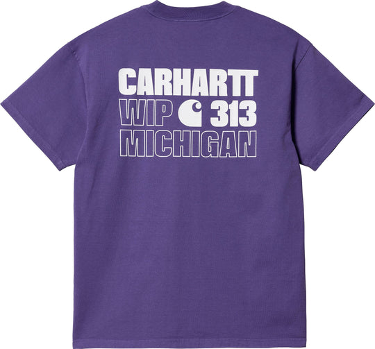  Carhartt Wip T-shirt S/s Manual Tee Arrenga Uomo Viola