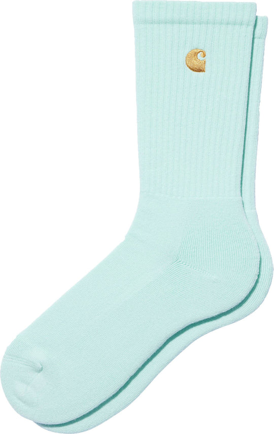  Carhartt Wip Calze Chase Socks Icarus Gold Uomo Celeste