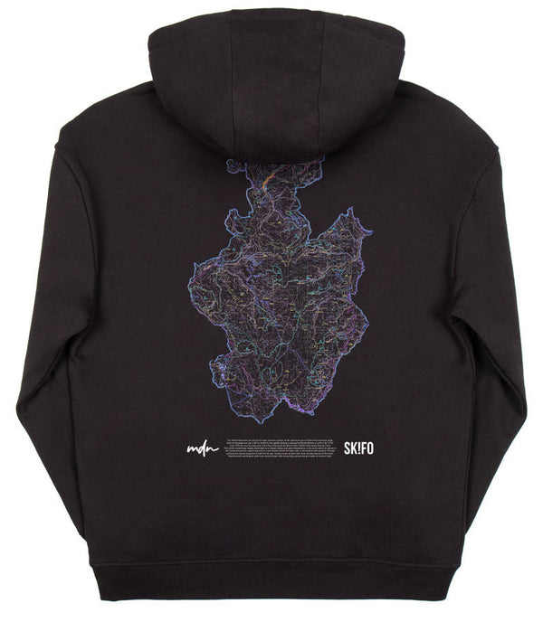 MDN x Ski.fo felpa Sibillini Hoodie black