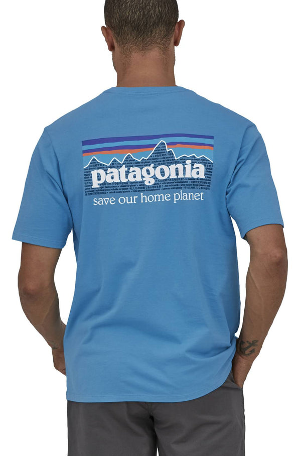 Patagonia t-shirt Men's P-6 Mission Organic T-Shirt Anacapa Blue