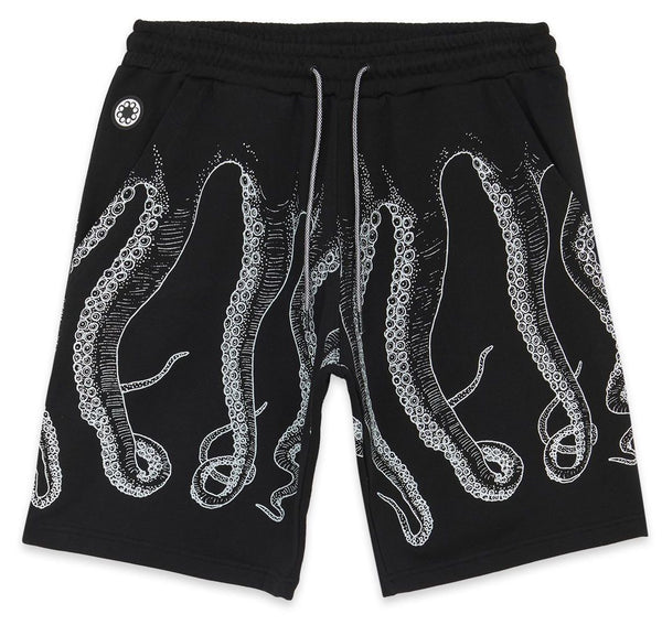 Octopus short Outline Sweatshort black