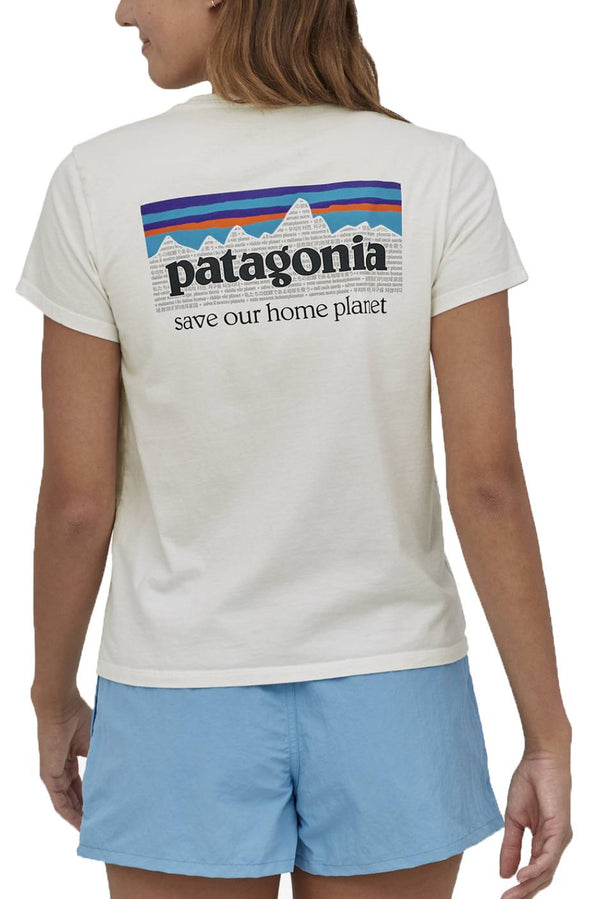 Patagonia t-shirt Women's P-6 Mission Organic tee Birch White