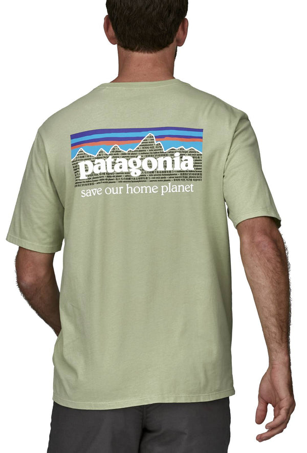 Patagonia t-shirt Men's P-6 Mission Organic tee Salvia Green