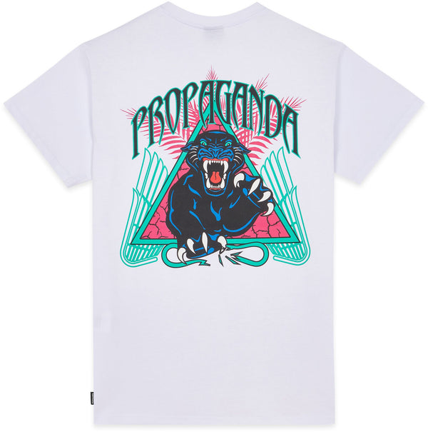 Propaganda t-shirt Triangle Panther tee White