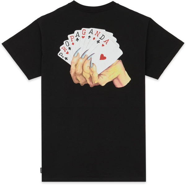 Propoganda t-shirt Royal Flush tee Black