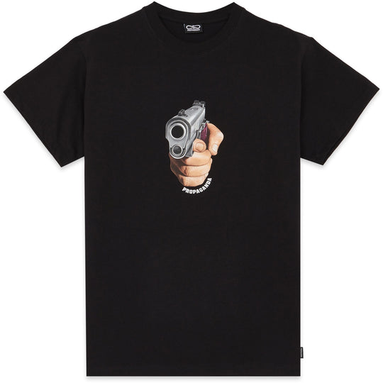  Propaganda T-shirt Revolt Tee Black Uomo Nero