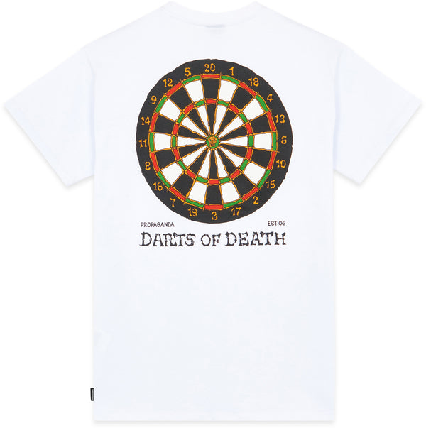 Propaganda t-shirt Darts tee White