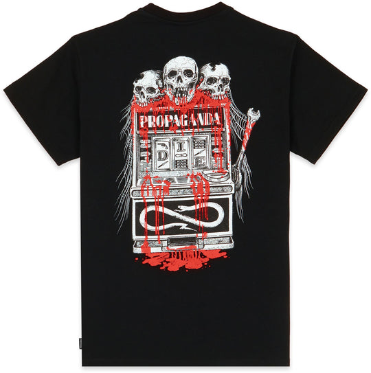  Propaganda T-shirt Addict Tee Black Uomo Nero