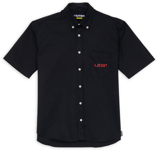 Iuter camicia Grid S/S Shirt black