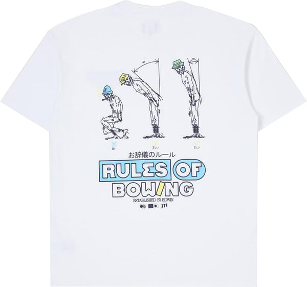 Edwin t-shirt Rules Of Bowing TS white