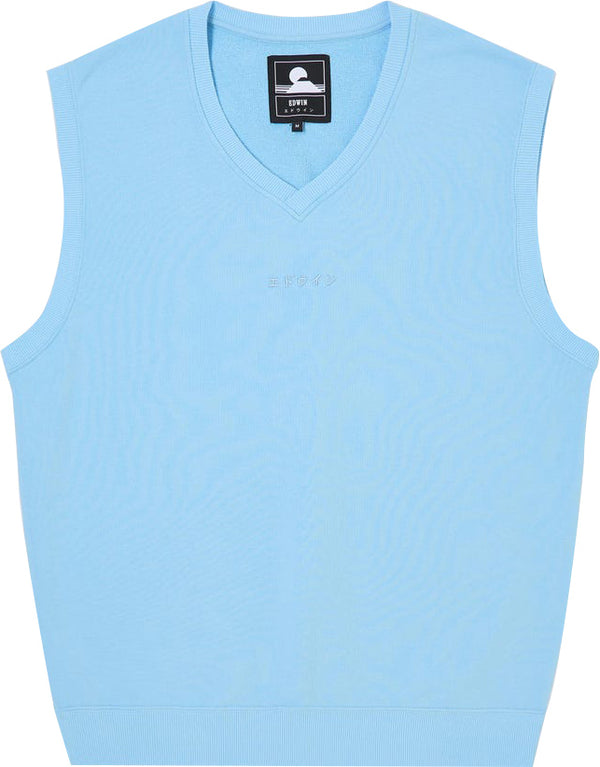 Edwin gilet Katakana Vest sky blue