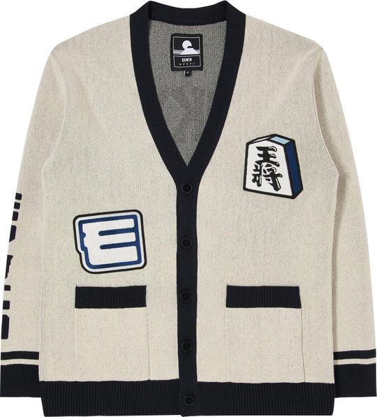  Edwin Cardigan Shogi Cardigan Off White Uomo Bianco