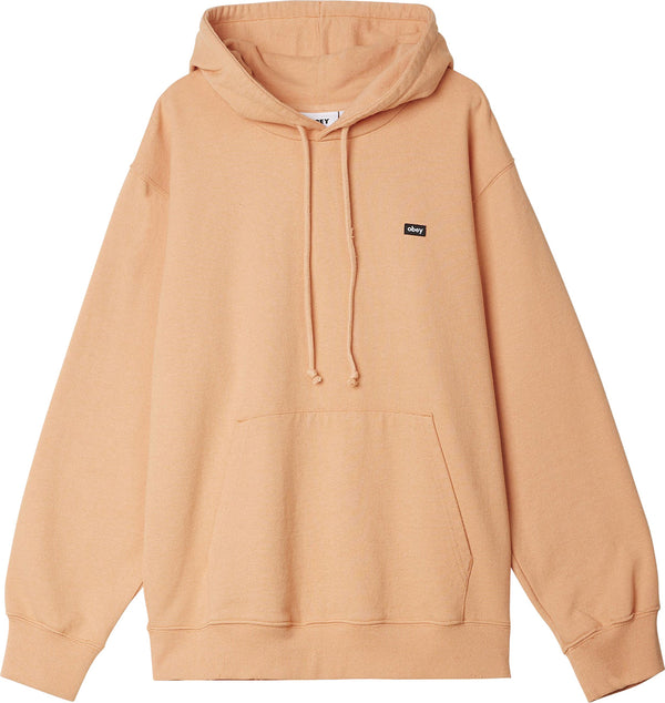 Obey felpa Timeless Recycled Heavyweight Hooded Fleece sunset coral pigment