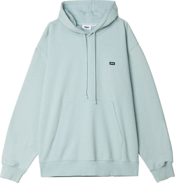 Obey felpa Timeless Recycled Heavyweight Hooded Fleece sky blue pigment