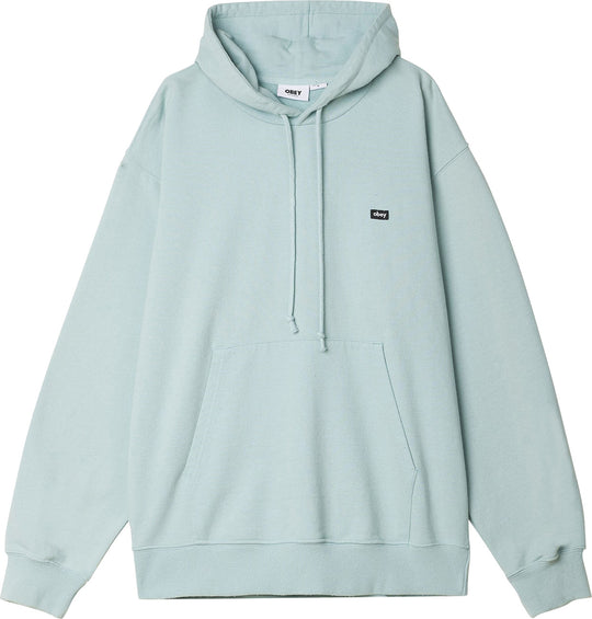 Obey Felpa Timeless Recycled Heavyweight Hooded Fleece Sky Blue Pigment Uomo Celeste