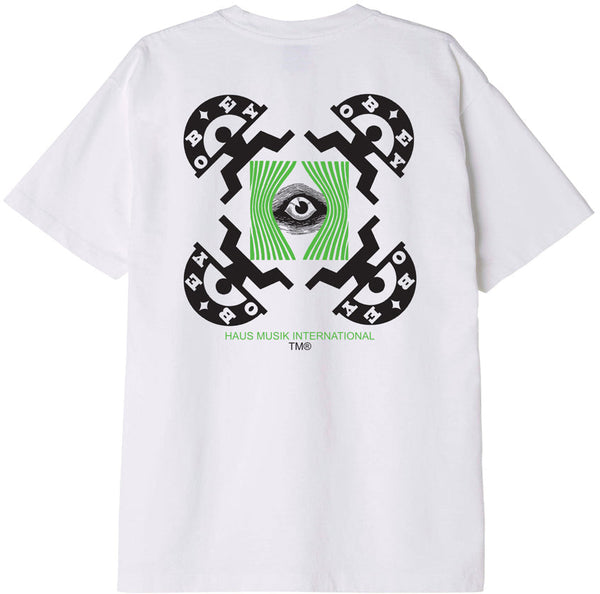 Obey t-shirt Haus Musick Heavyweight Tee white