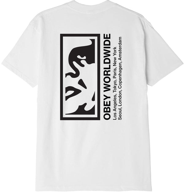 Obey t-shirt Half Face Icon Classic Tee white