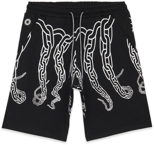 Octopus short Chain Sweatshort black