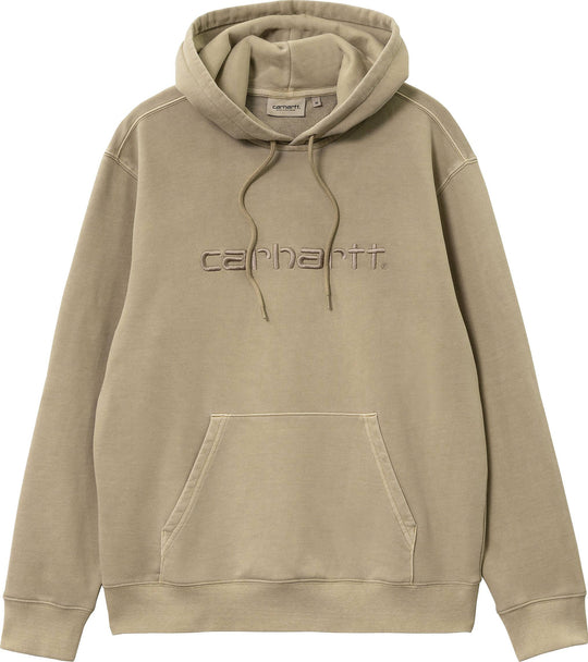  Carhartt Wip Felpa Hooded Duster Sweat Ammonite Garment Dyed Uomo Beige