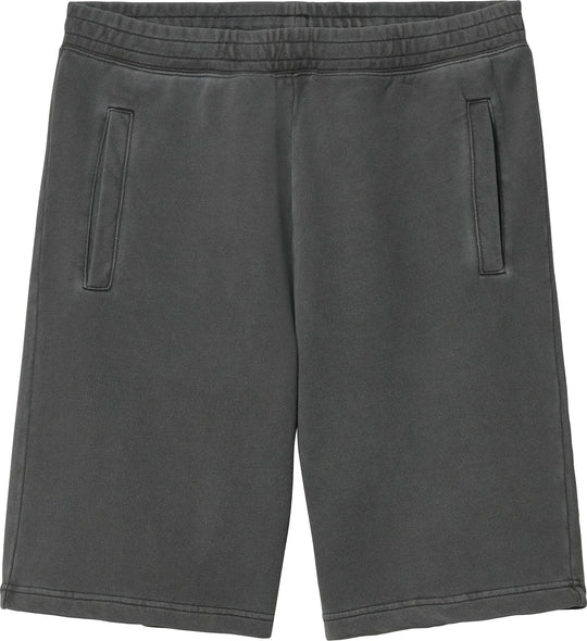  Carhartt Wip Short Nelson Sweat Short Black Garment Dyed Uomo Nero