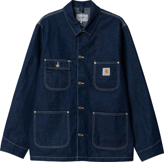  Carhartt Wip Giacca Og Chore Coat Blue One Wash Uomo
