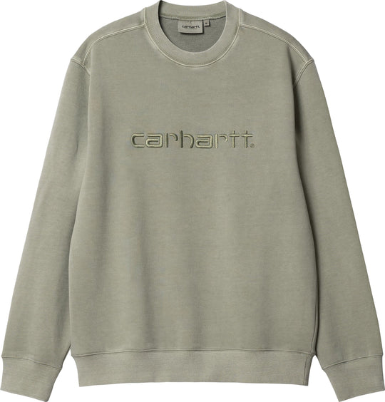  Carhartt Wip Felpa Duster Sweat Yucca Garmnet Dyed Uomo Verde